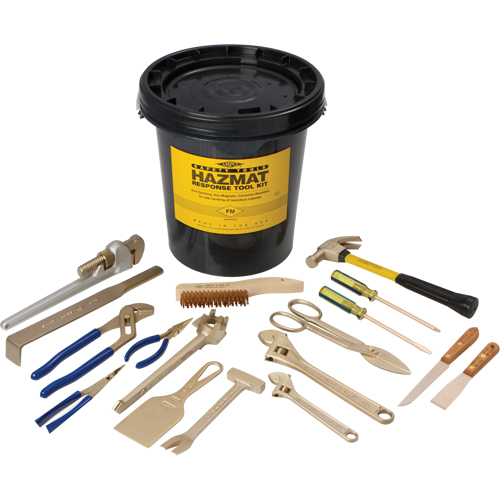Trousses d'outils mati&egrave;res dangereuses 17 morceaux Nassau Supply