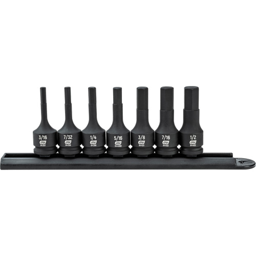 Hex Bit Impact SAE Socket Set, 7 Pieces Nassau Supply
