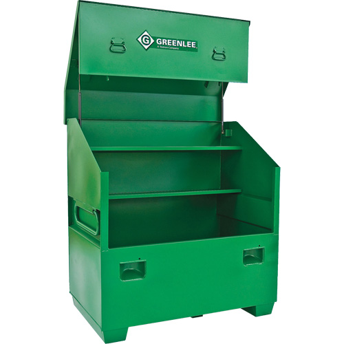 Jobsite Chest, 36" W x 30" D x 48" H, Green Nassau Supply