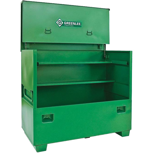 Coffre de chantier, 60" la x 30" p x 48" h, Vert Nassau Supply
