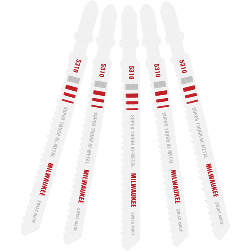 Lame de scie sauteuse, Bim&eacute;tal, Tige en T, 4" lo, 10 dents par pouce Nassau Supply