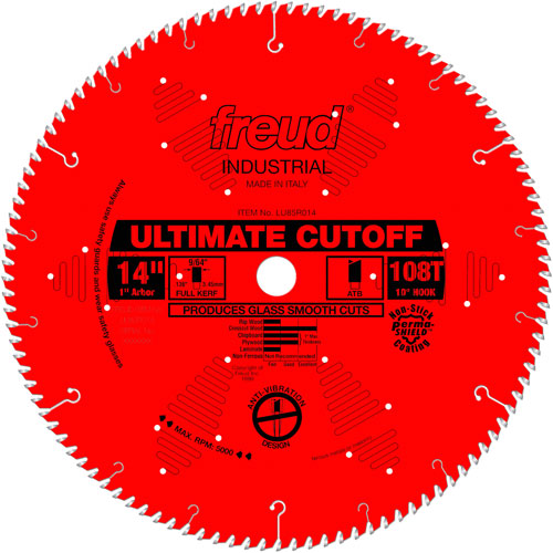 Lames de scie industrielle TCS - finition et coupe en travers, 14", 108 dents, Pour Bois Nassau Supply