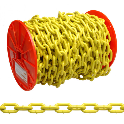 Proof Coil Chain, Low Carbon Steel, 1/4" x 60' (18.3 m) L, Grade 30, 1300 lbs. (0.65 tons) Load Capacity Nassau Supply