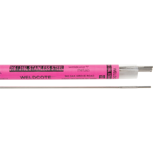 Baguettes pour soudage TIG en longueurs de 36", 1/8", Acier inoxydable Nassau Supply