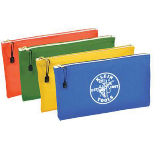 4-Pack Zipper Bag Tool Pouches, Tool Holder, Canvas, 1 Pockets Nassau Supply