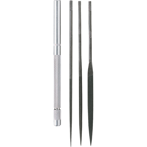 Needle File Set with Handle, 4 Pcs Nassau Supply