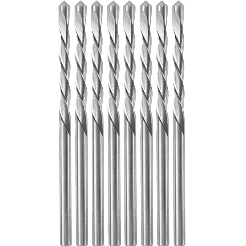 8-Piece Guidepoint Spiral Saw Bit with 1/8" Diameter, 1/8", 3/4" Flute Nassau Supply