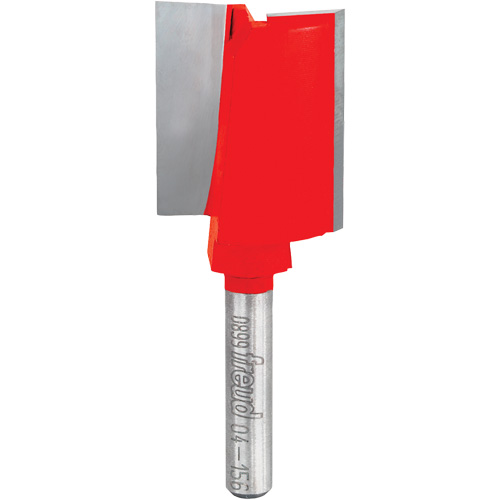 Router Bit - Double Flute Straight Bit, 1" Dia., 3/4" H, 2-9/16" L, 1/4" Shank Nassau Supply
