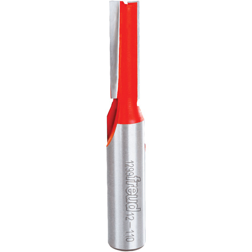 Router Bit - Double Flute Straight Bit, 3/8" Dia., 1" H, 2-7/8" L Nassau Supply