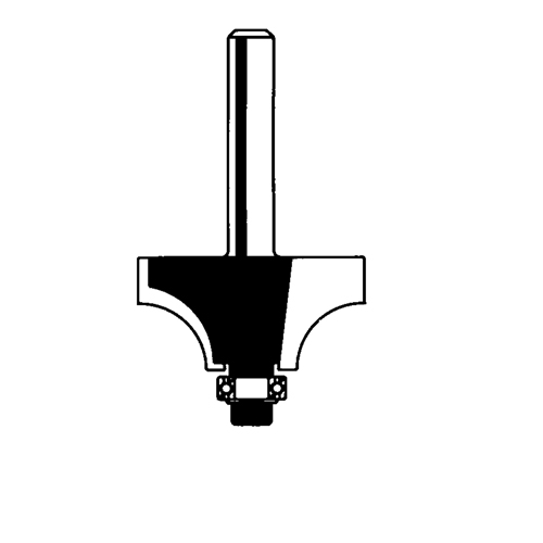 Router Bit - Beading Bit, 5/8" Dia., 1/4" Shank Nassau Supply