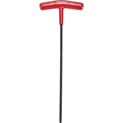 Individual Hex Keys - Metric, Ball End, 4 mm x 8.7" L, T Handle Nassau Supply
