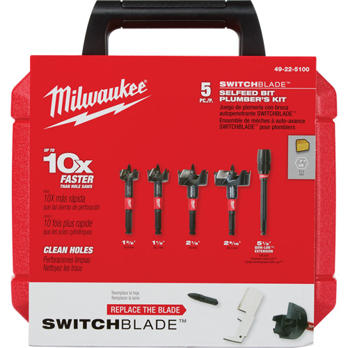 Switchblade Plumber's Self-Feed Bit Set Nassau Supply
