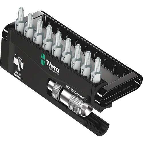 Jeu de vis pour cloison s&egrave;che Bit Check 10 mcx Nassau Supply