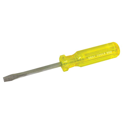 Tournevis fendu, 1/4", 8-1/4" lo, Prise Plastique Nassau Supply