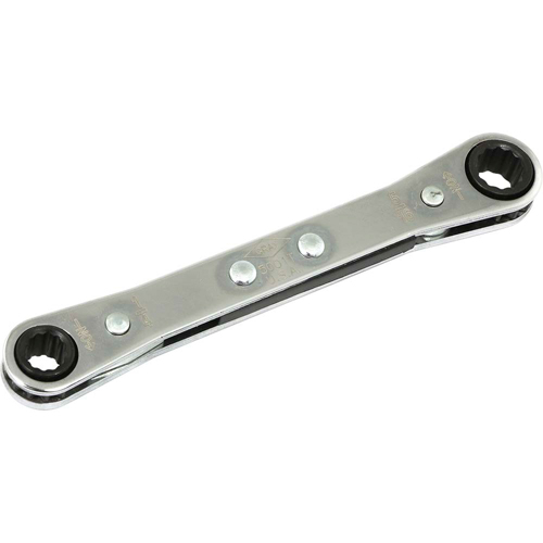 Flat Ratcheting Box Wrench, 1/4" Drive, Plain Handle Nassau Supply