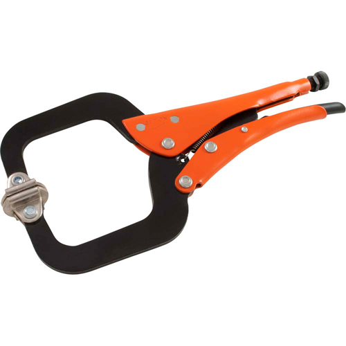 Locking Pliers, 7" Length, C-Clamp Nassau Supply