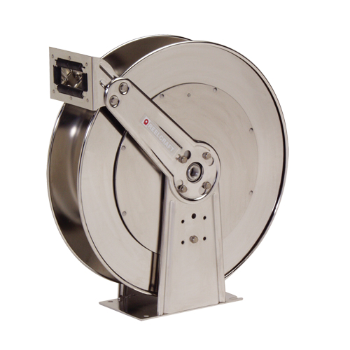 Stainless Steel Hose Reel, Single Hose, 10-1/2" W x 24" D x 25-3/8" H Nassau Supply