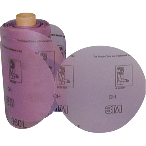 Rouleau de disques abrasifs Stikit 360L, 6" dia., Grain P800, Oxyde d'aluminium Nassau Supply