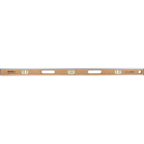 Niveau en bambou Eco-Tech, Poutre en I, 48" lo, Bois, 3, Non magn&eacute;tique Nassau Supply