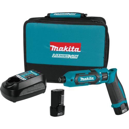 Impact Driver Kit, 1/4", 220 in-lbs Max. Torque, 7.2 V, Lithium-Ion Nassau Supply