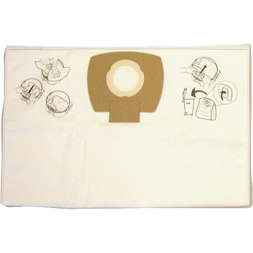 Sacs-filtre en papier pour aspirateur, 8 gal. US Nassau Supply