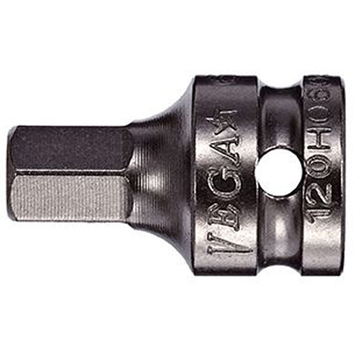 Socket Bit, Hex, 3 mm x 3/4" L, 1/4" Drive Nassau Supply