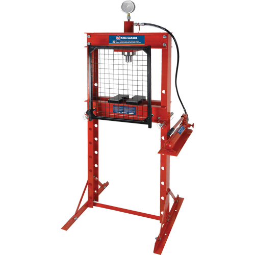 Hydraulic Shop Press with Grid Guard, 20 tons Capacity Nassau Supply