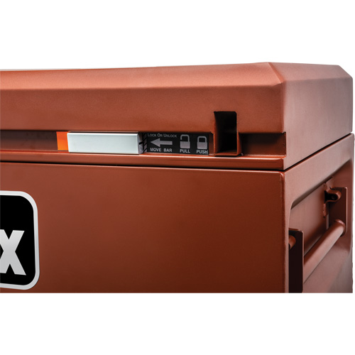 Armoire Site-Vault, 48" x 24" x 30-3/4", Acier, Orange Nassau Supply