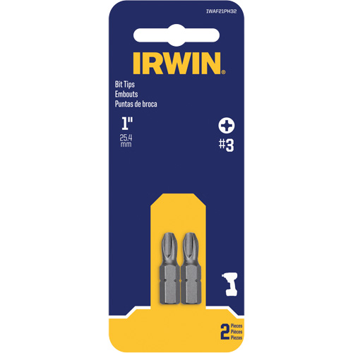 Insert Bits, Phillips, #3, 1/4" Drive Nassau Supply