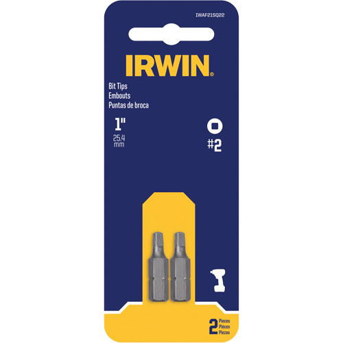 Insert Bits, Square, #2, 1/4" Drive Nassau Supply