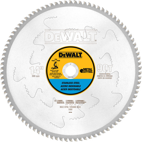 Stainless Steel Cutting Saw Blade, 14", 90 Teeth, Metal Use Nassau Supply