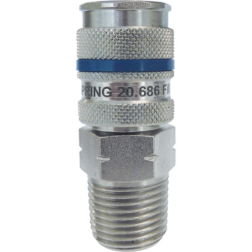 Quicksilver Coupler, 1/2" Nassau Supply