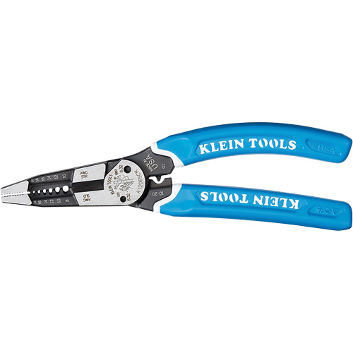 Outil polyvalent Klein-Kurve pour d&eacute;nuder, couper et sertir les fils, 8-1/4" lo, 8 - 20 AWG Nassau Supply