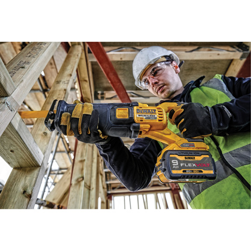 FlexVolt&reg; Max Brushless Reciprocating Saw Kit, 60 V, Lithium-Ion Battery, 0-3000 SPM Nassau Supply