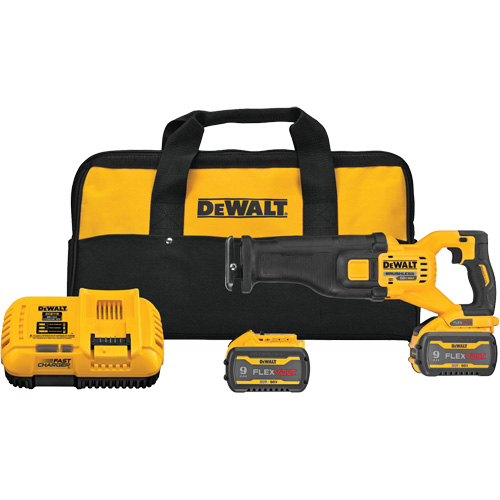 FlexVolt&reg; Max Brushless Reciprocating Saw Kit, 60 V, Lithium-Ion Battery, 0-3000 SPM Nassau Supply