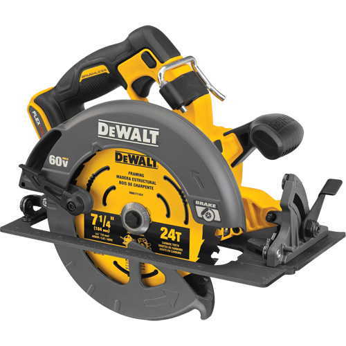 FlexVolt&reg; Max Brushless Circular Saw with Electric Brake (Tool Only), 7-1/4", 60 V Nassau Supply
