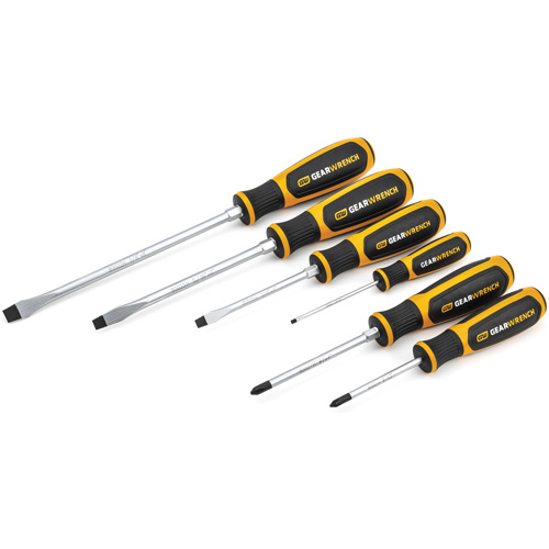 Phillips&reg;/Slotted Dual Material Screwdriver Set, 6 Pcs. Nassau Supply