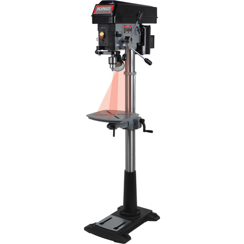 Variable Speed Drill Press, 15", 5/8" Chuck, 3300 RPM Nassau Supply