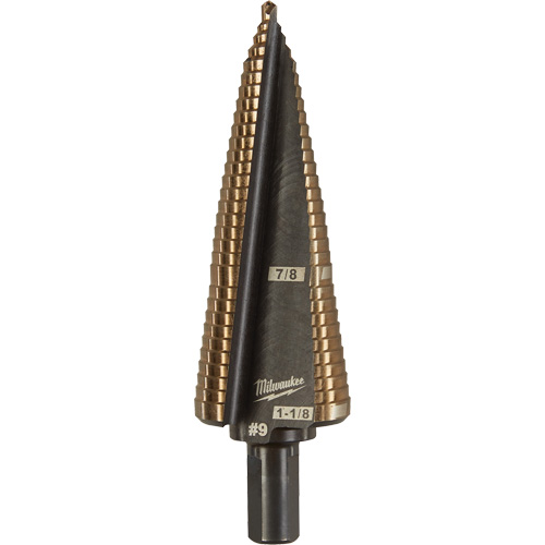 Foret &eacute;tag&eacute;, 7/8"/#9 - #9/1-1/8", Incr&eacute;ments de 1/32", Acier rapide au cobalt Nassau Supply