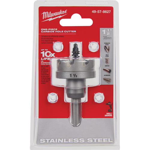 Scies-cloches au carbure monobloc, 1-1/2", Profondeur de la coupe de 3/16" Nassau Supply