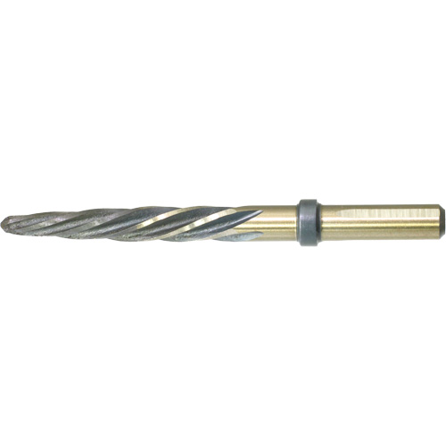 DRILLCO Nitro Construction Reamer, 1/2", Spiral Flute, High Speed Steel, Straight Shank Nassau Supply