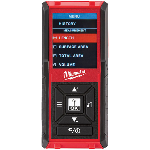 Laser Distance Meter, 0' - 330' (0 m - 100.6 m) Range, Digital (Electronic) Nassau Supply