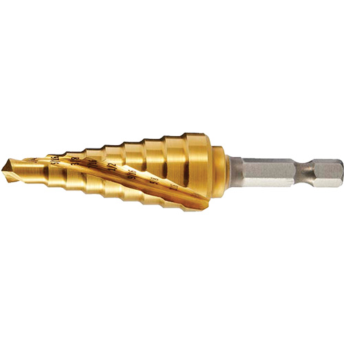 Foret &eacute;tag&eacute; no 3 DRILLCO, 3/16" - 7/8", Incr&eacute;ments de 1/16" Nassau Supply