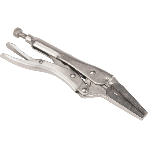 Locking Pliers with Wire Cutter, 6-1/2" Length, Long Nose Nassau Supply