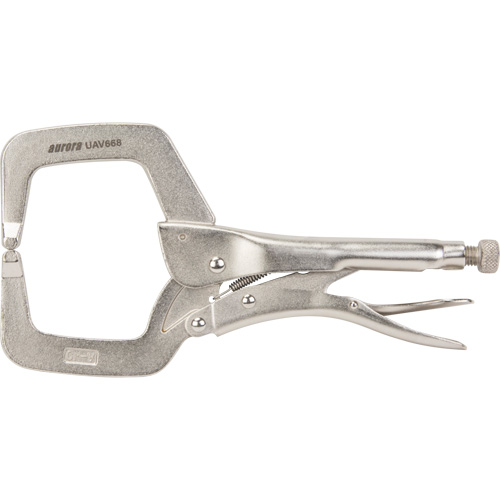 Locking Pliers, 11" Length, C-Clamp Nassau Supply