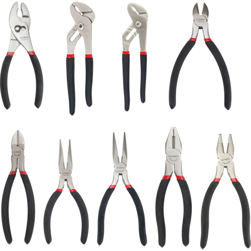 All-Purpose Plier Set, 9 Pieces Nassau Supply