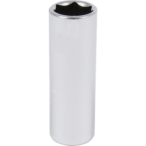 Chrome Socket, 1-1/8", 1/2" Drive, 6 Points, Deep Nassau Supply