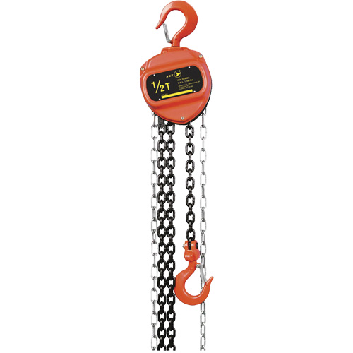 VCH Series Chain Hoist, 20' Lift, 1100 lbs. (0.5 tons) Capacity, Heat-Treated Alloy Steel Chain Nassau Supply