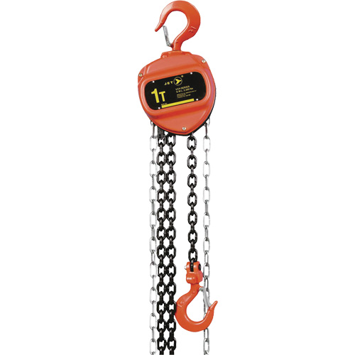 VCH Series Chain Hoist, 10' Lift, 2200 lbs. (1 tons) Capacity, Heat-Treated Alloy Steel Chain Nassau Supply