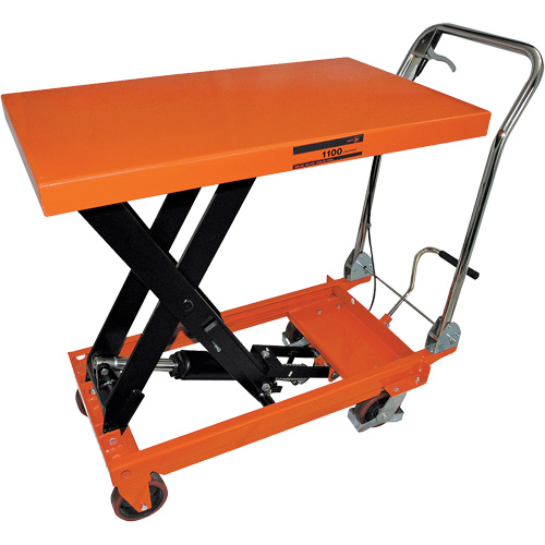 SLC-1100 Chariot avec table de levage hydraulique &agrave; ciseaux s&eacute;rie SLC, 39" lo x 21" la, Cap. 1100 lb Nassau Supply